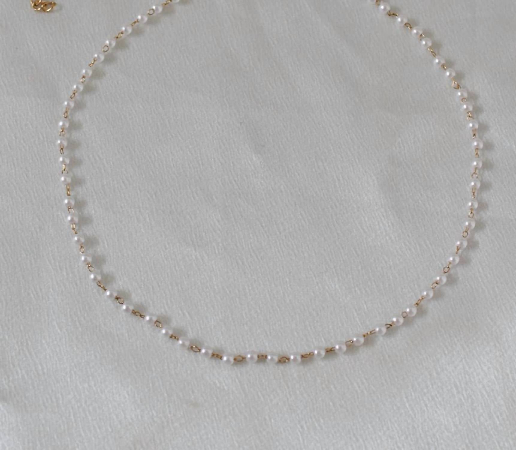 Ellie Vail - Women's Sheena Dainty Pearl Necklace