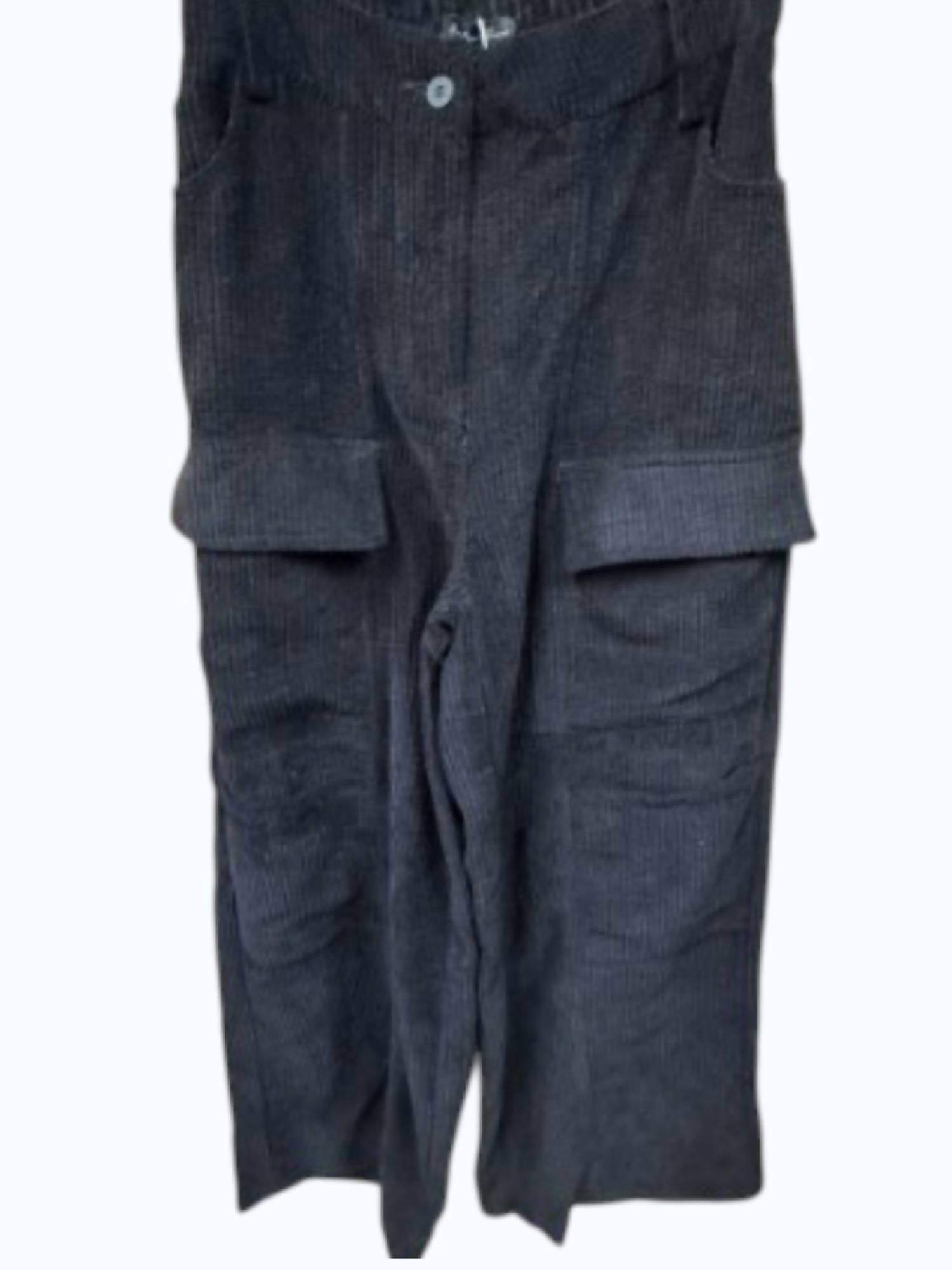 Hunter & Brown Women's Cargo Corduroy Pant in black - women's pants