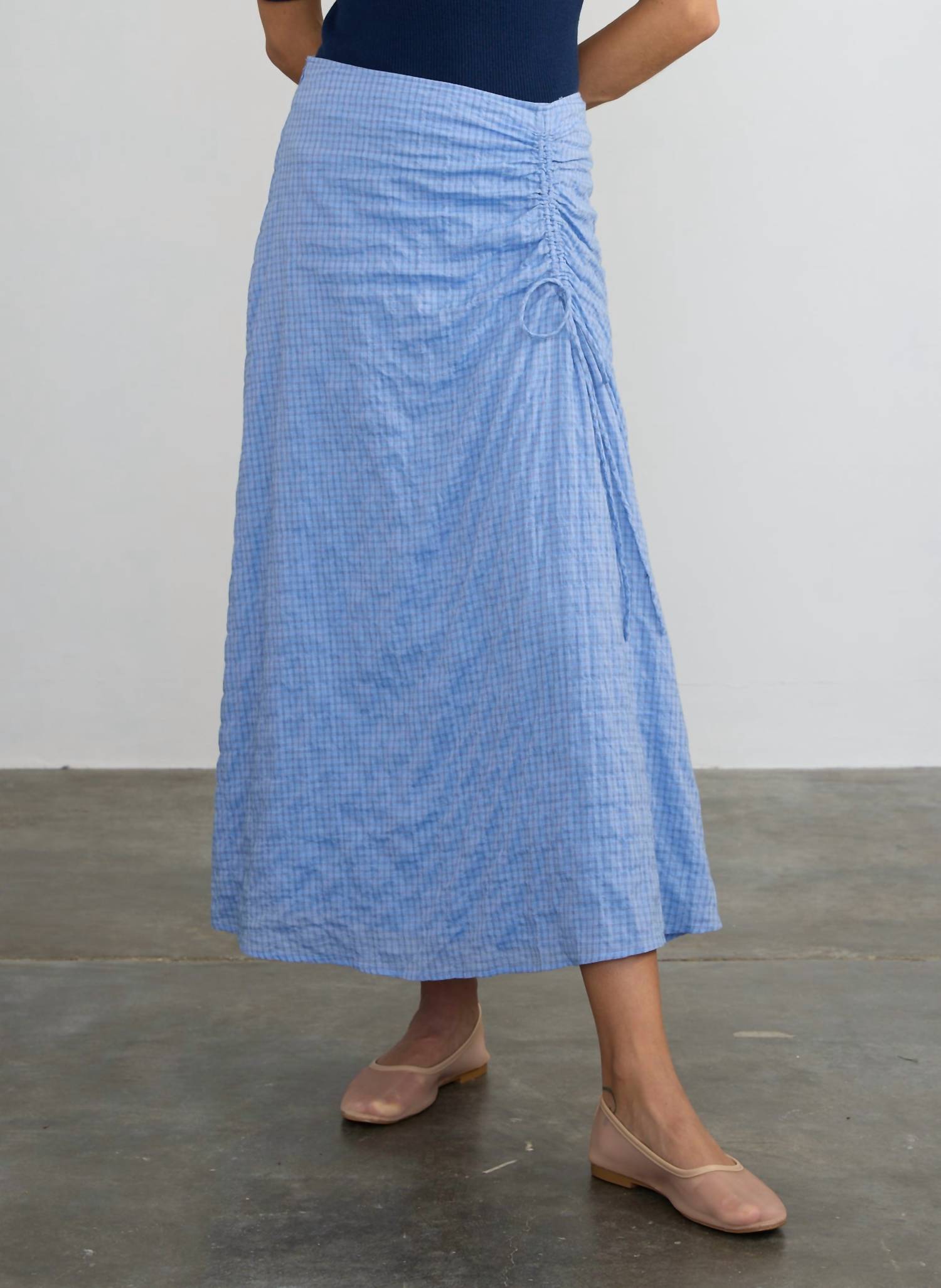 Margaret O'Leary - Clementine Check Midi Skirt