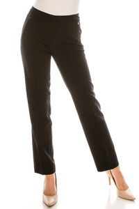 Zac & Rachel - Twill Slim Pant With 2 Front Faux Zipper Pockets