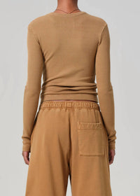Citizens of Humanity Bina Crewneck Sweater in marcona - women's sweater - detail view
