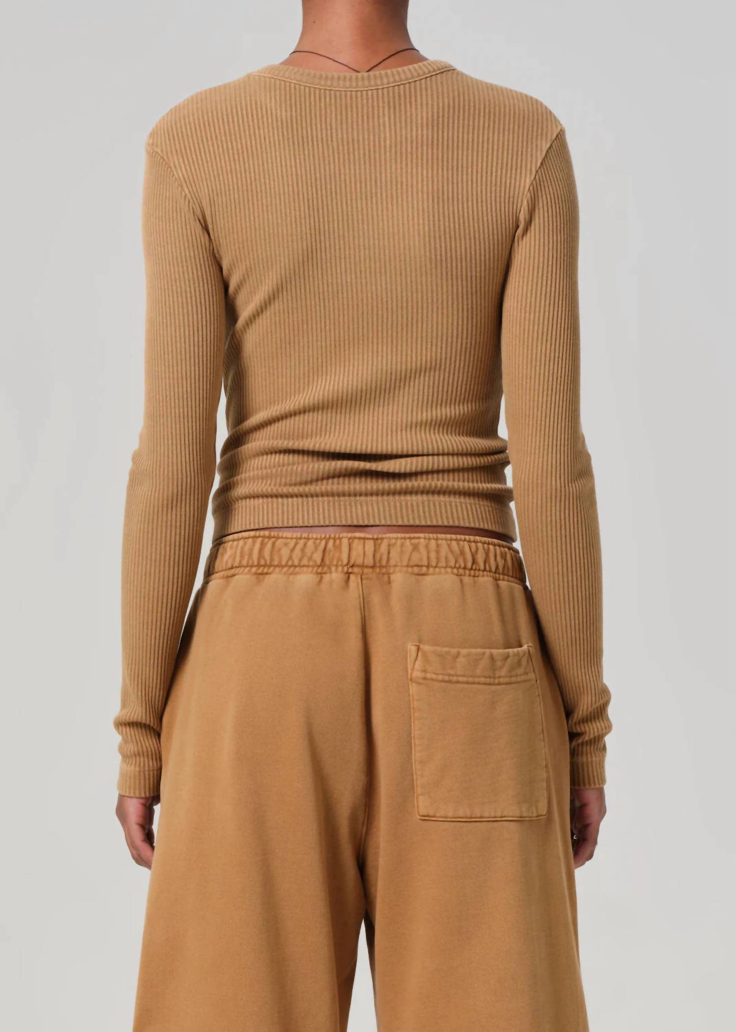 Citizens of Humanity Bina Crewneck Sweater in marcona - women's sweater - detail view