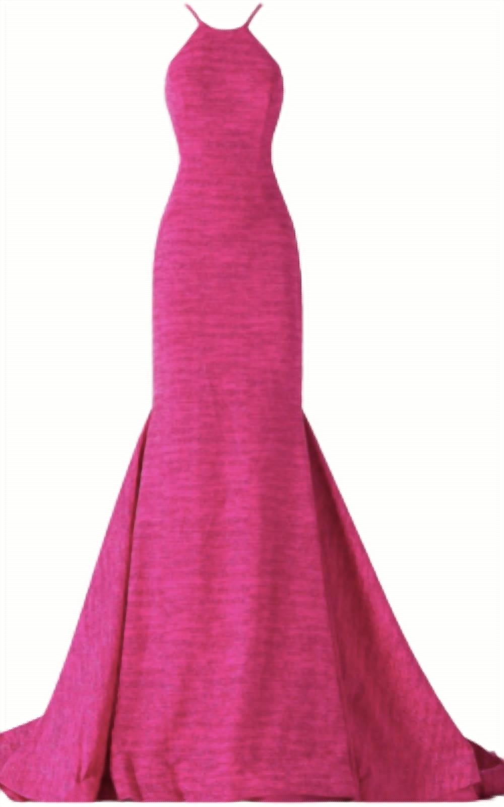 Criss cross back gown