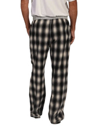 TRUE GRIT Alpine Flannel Pants in black grey - men's pants - detail view