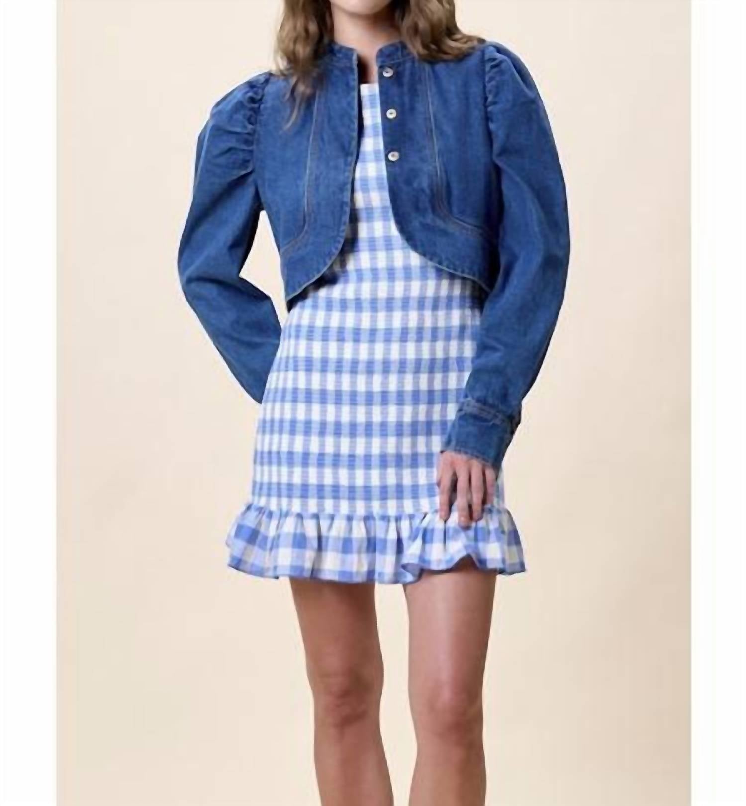 Cleobella Damien Denim Jacket in medium wash - women's jacket - view 4