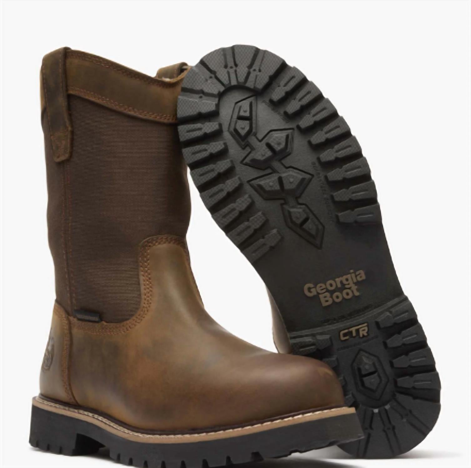 Georgia Boot Men's Core 37 WP Steel Shank Work Boot in brown - men's boots - alternate view