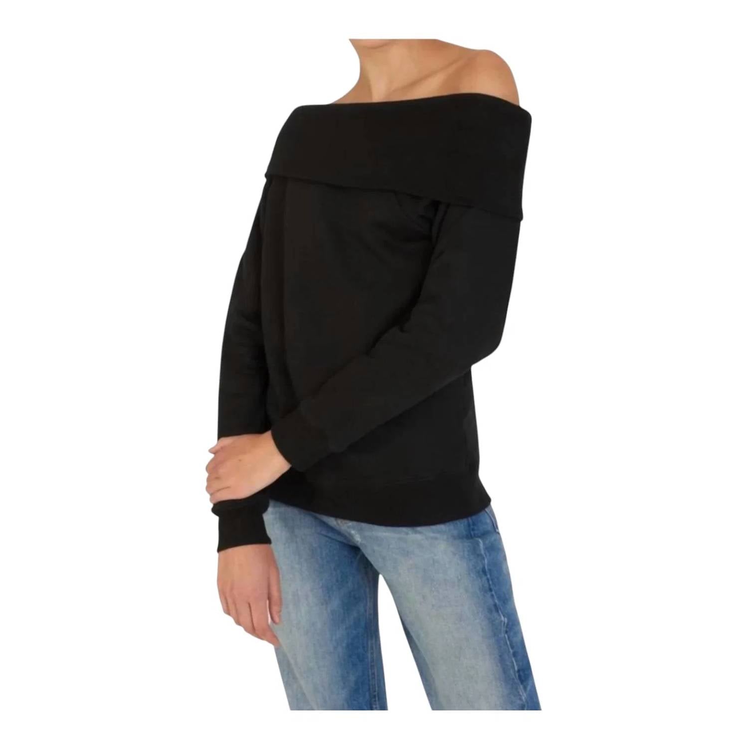 Marissa Webb - So Relaxed Off The Shoulder Sweatshirt
