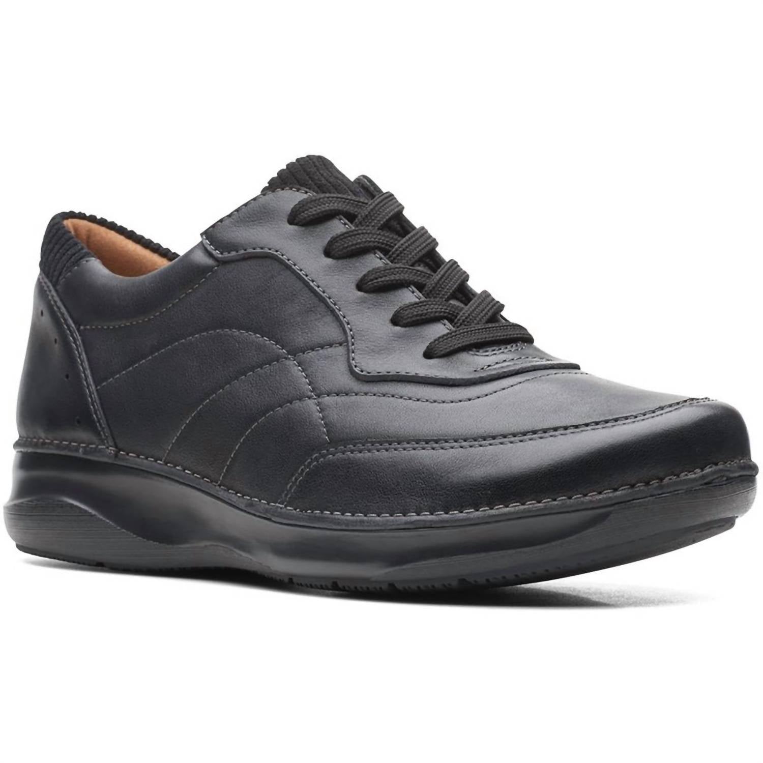Clarks Women's Appley Tie Oxford in black - women's sneaker