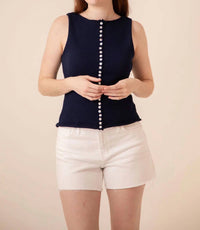 Just Black Denim - Mid Rise Stretch Shorts