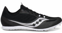 SAUCONY Men's Vendetta 3 Shoe in black white - men's shoe - detail view