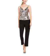 Adrianna Papell - Spaghetti Strap Popover Jumpsuit