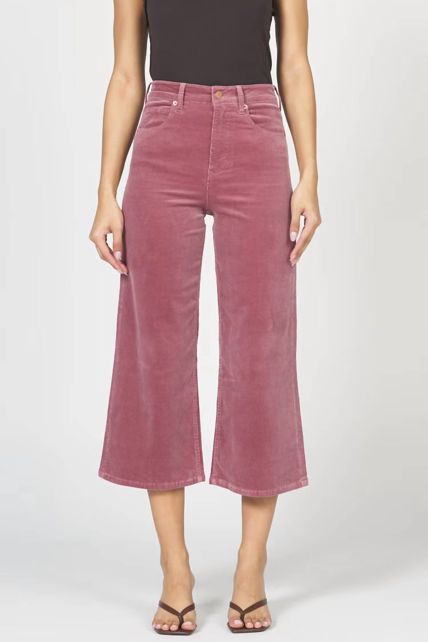 DEAR JOHN DENIM Audrey Wide Leg Pant in lilac - women's pants