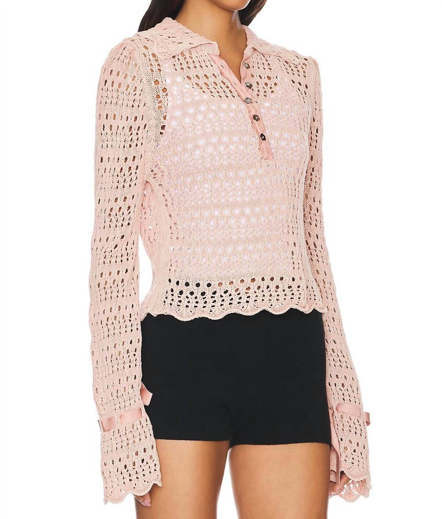 Free People - Pointelle Pullover Sweater