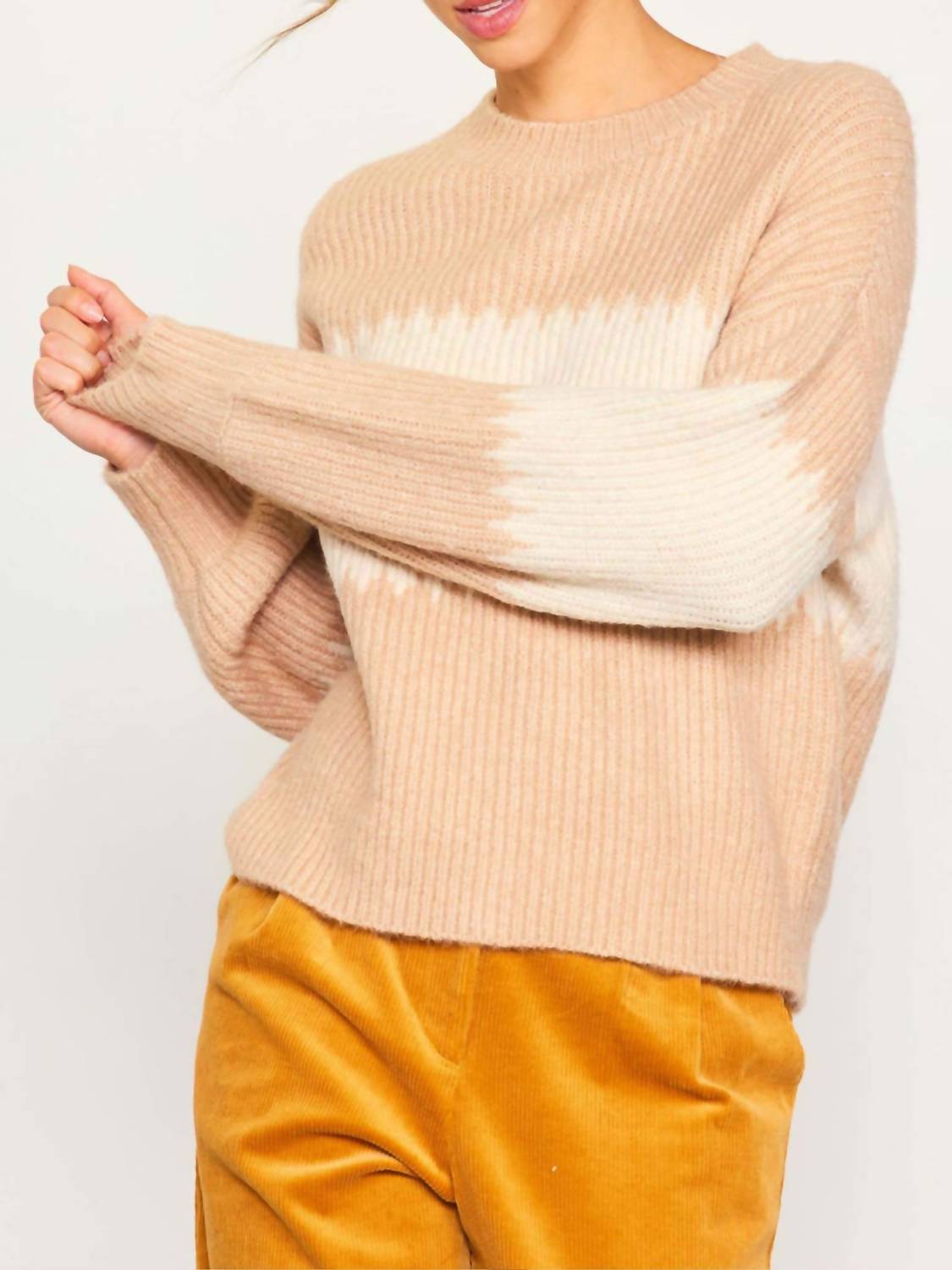Skies Are Blue - Women's Colorblock Crewneck Sweater