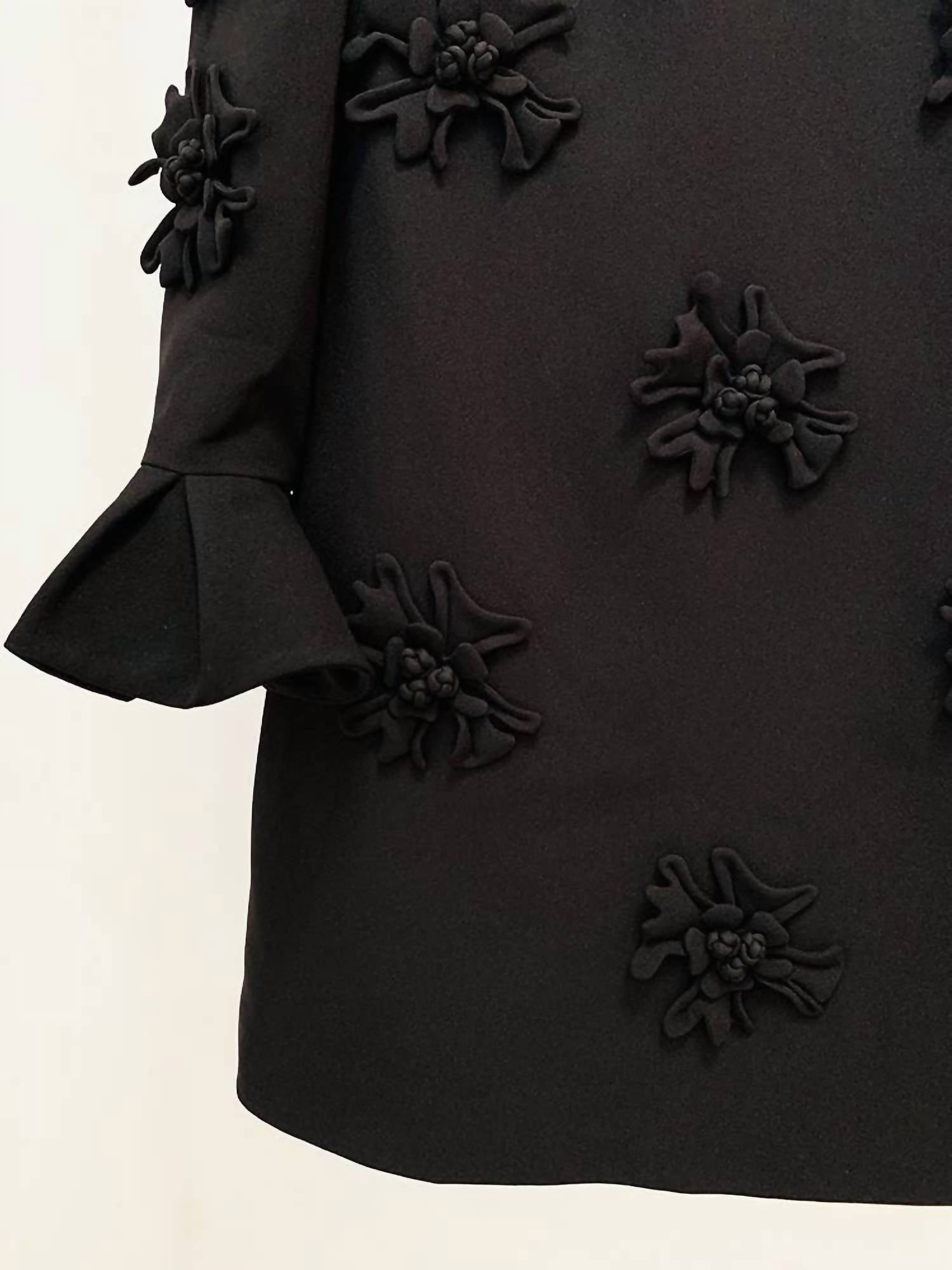 Productseeker - Yira 3D Flower Bell Sleeve Dress