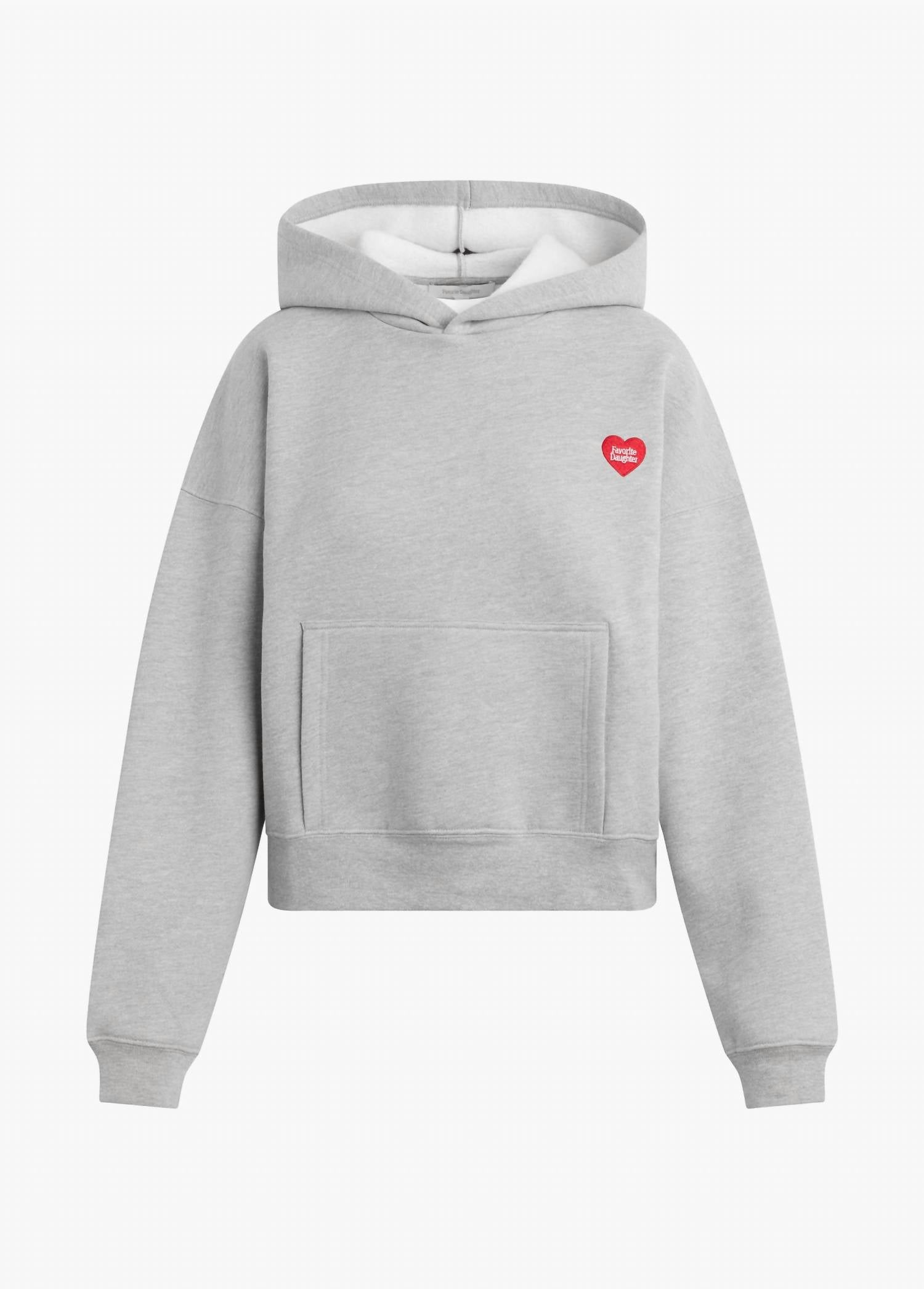 Favorite Daughter - Heart Embroidered Hoodie