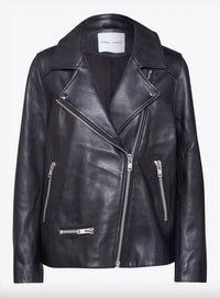 SAMSOE Women's Welter Leather Jacket in black - women's jacket - view 5