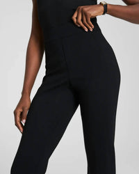 Spanx Perfect Fit Ponte Slim Straight Pant in black - women's pants - alternate view