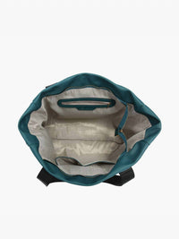 Jen & Co. - Women's Lydia Drawstring Nylon Tote Bag