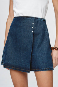 Marle Rivet Skirt in blue - women's skirt