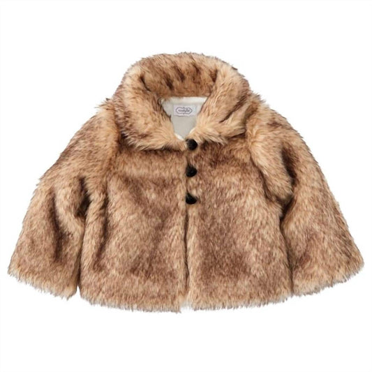 Mudpie - Girl’s Faux Fur Jacket