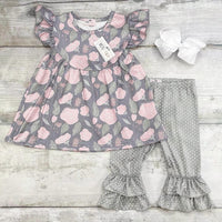 Pete + Lucy - Girls Garden Pant Set