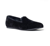 Mave & Chez Women's Audrey Velvet Loafer in black - women's flats - detail view