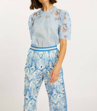 CABALLERO Katia Windsurfer Top in blue - women's blouse - view 5