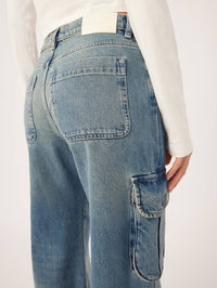 Dl1961 - Women'S - Zoie Wide Leg Cargo Low Rise Jeans