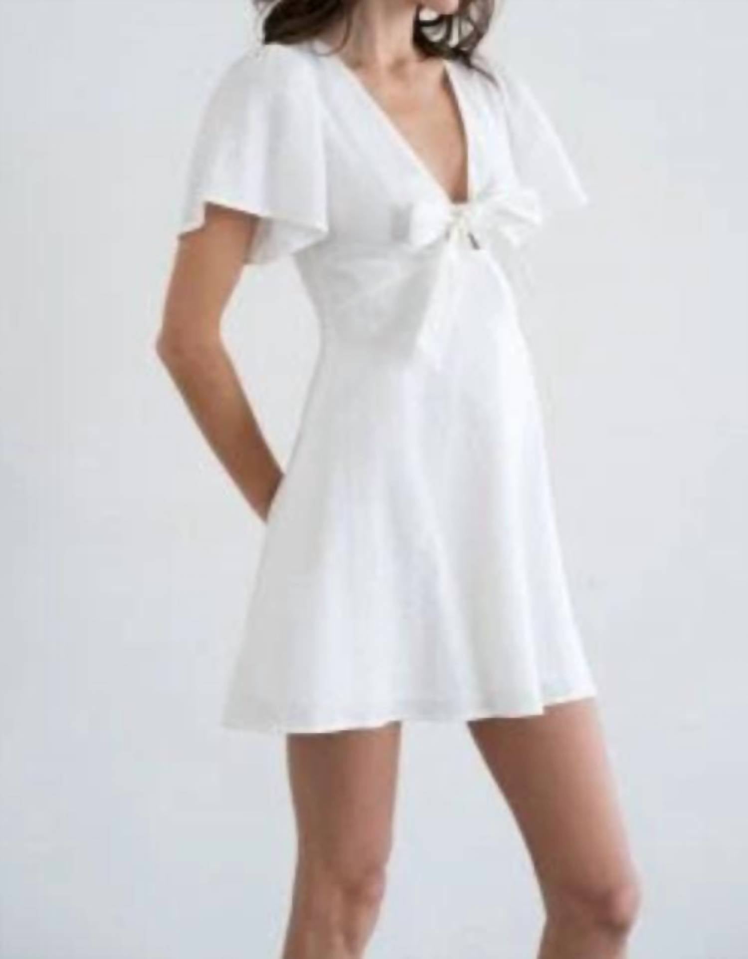 Elle Grey - Lila Tie-front Mini Dress