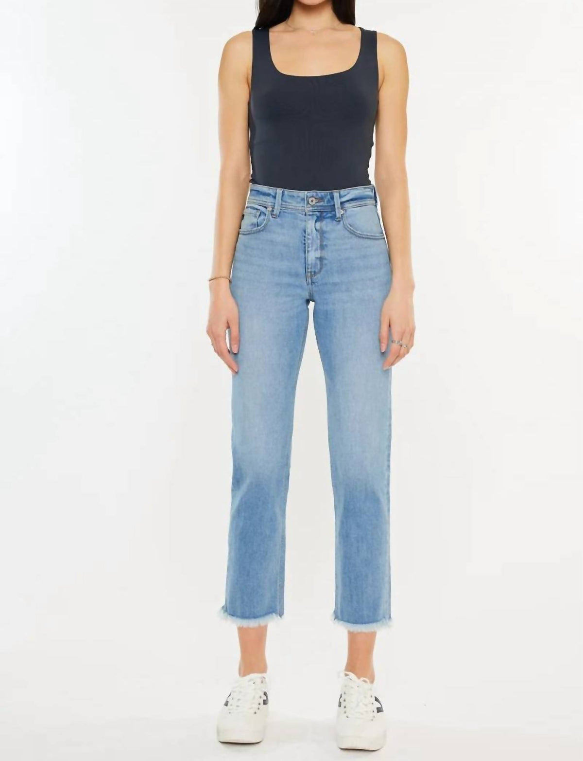 Kancan - Nancy High Rise Slim Straight Jeans