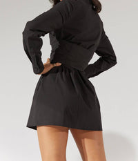 SOVERE Studio Capture Corset Shirt Dress in noir - women's dress - view 5