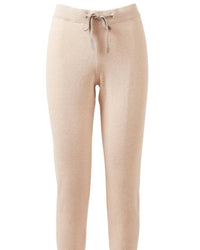 Kinross Women's Doubleknit Jogger in latte - women's pants - detail view