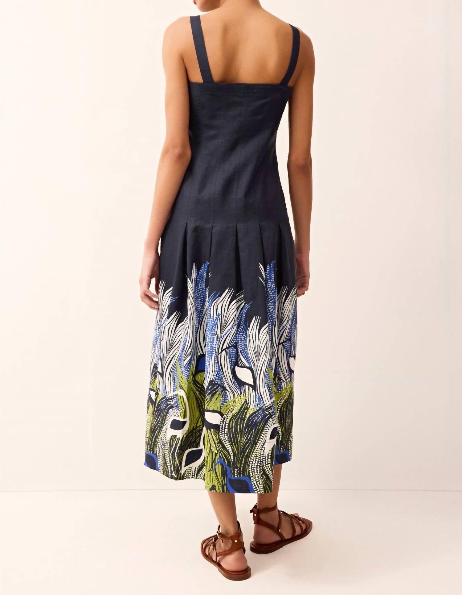 Marie Oliver - Dixon Stitched-down Box Pleats Dress