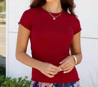 Grace And Lace - Fitted Ribbed Tee
