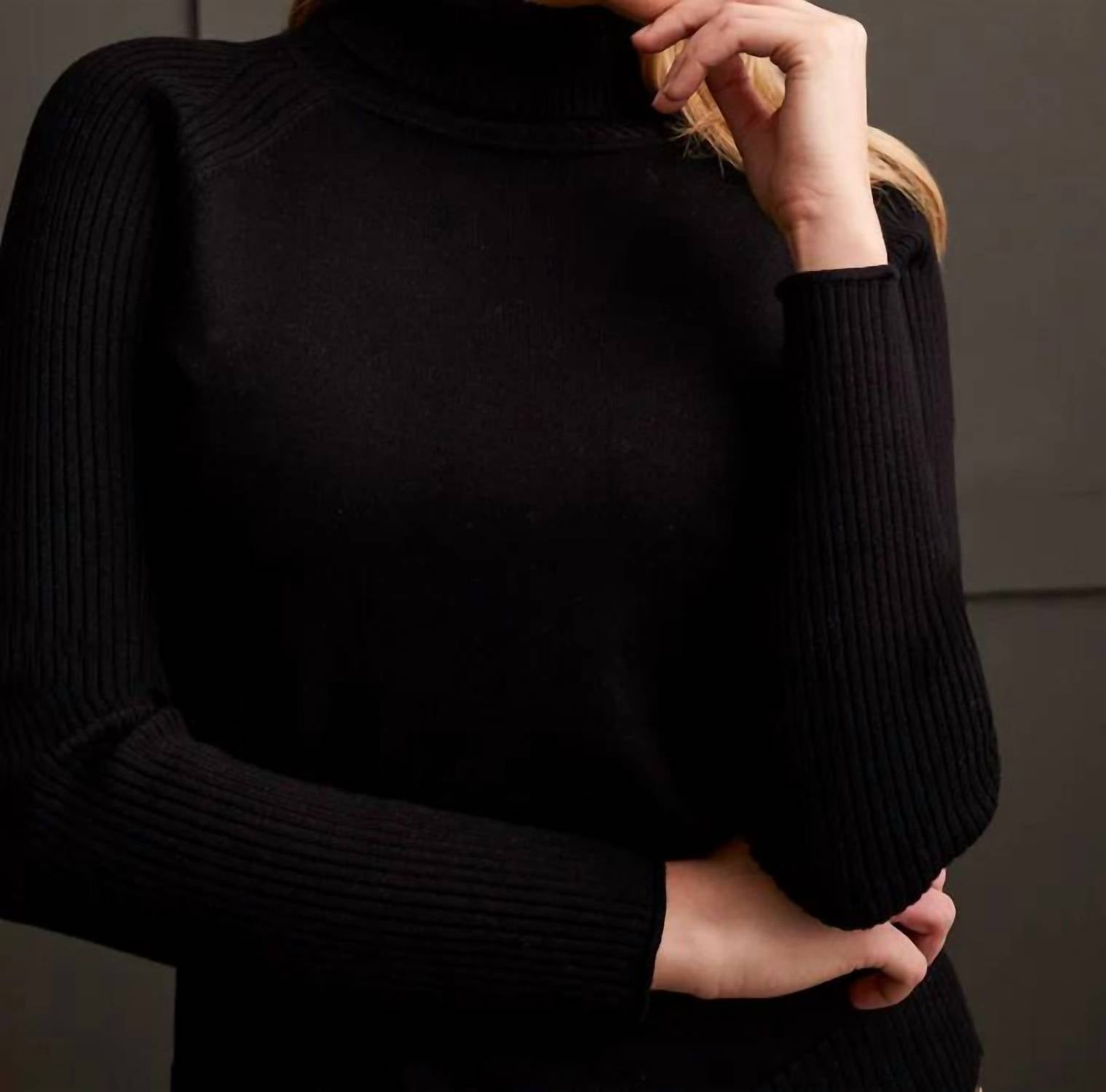 Tribal - Long Sleeve Turtleneck Sweater