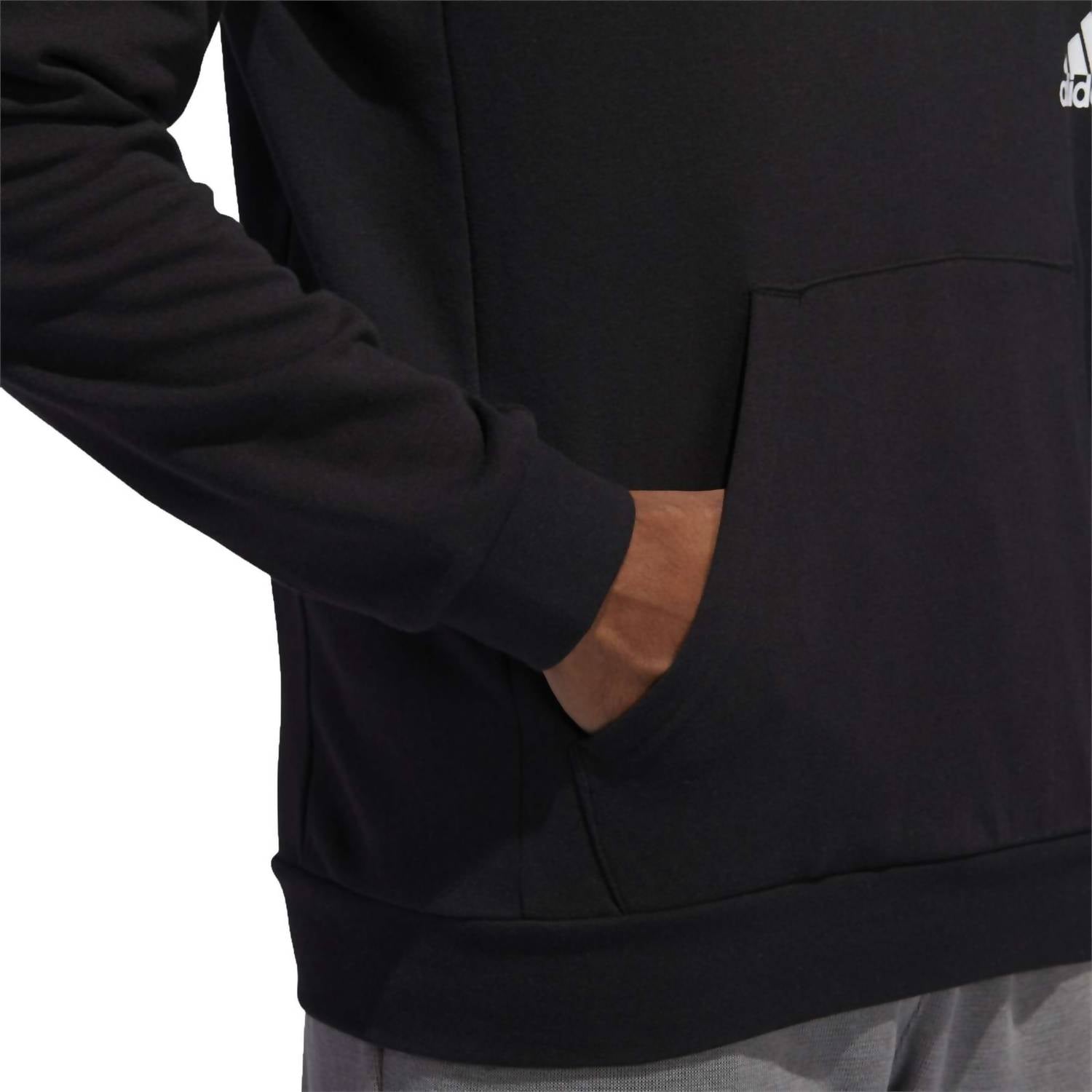 adidas Men's Definition Basketball Hoodie in black - men's shirt - view 7