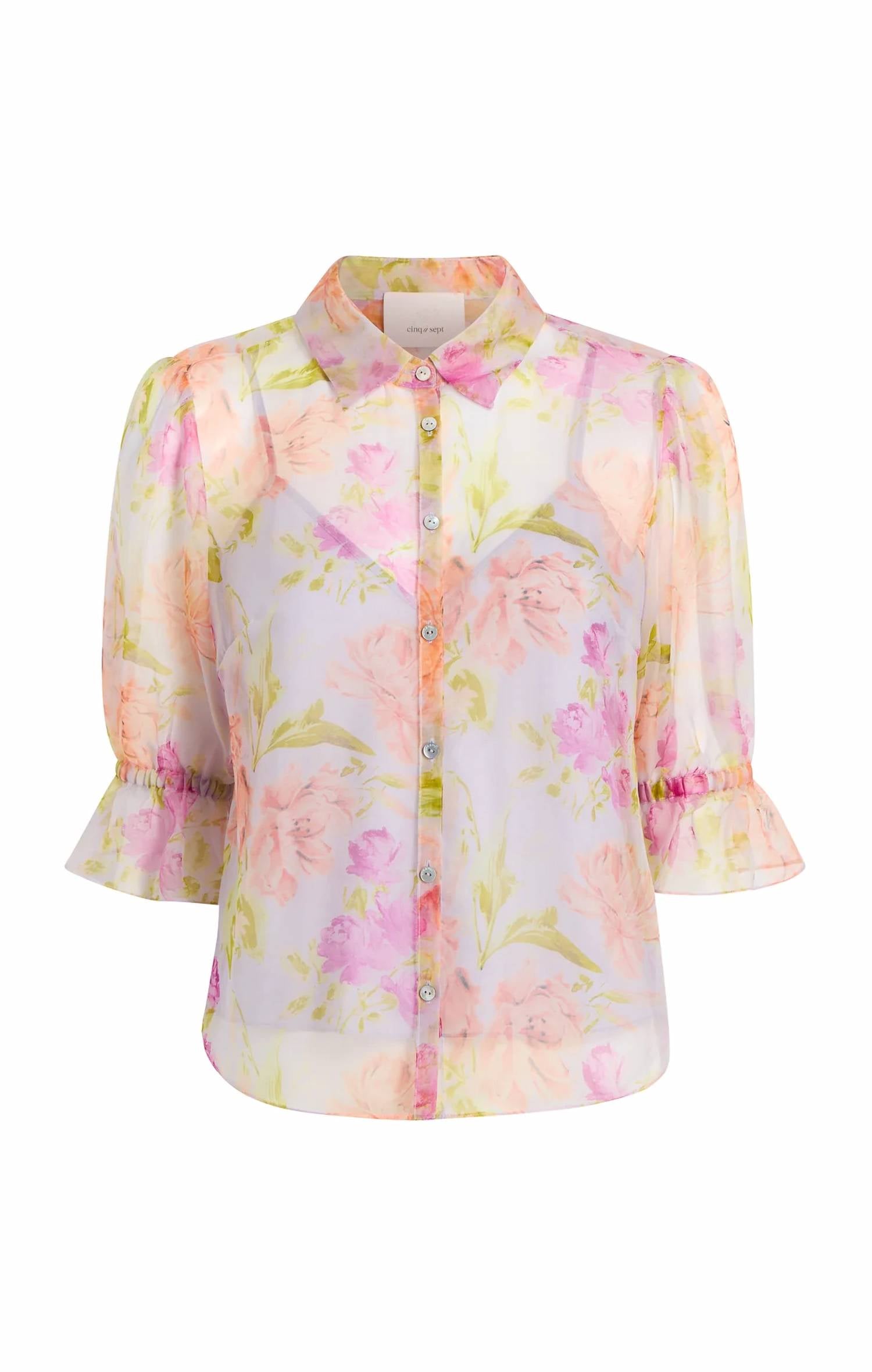 Cinq A Sept - Midnight Tulips Fiona Top