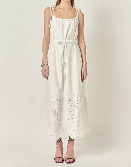 English Factory - Linen Sleeveless Maxi Dress