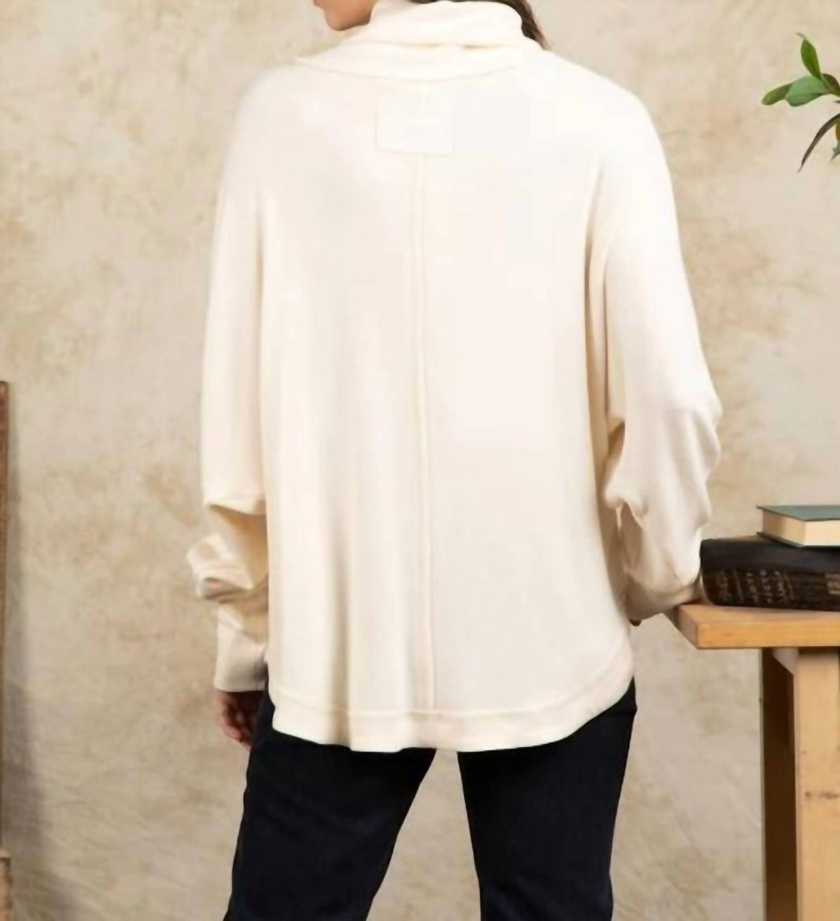 Very J - Mock Neck Tunic Top