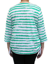 Links - Women's Striped Drawstring Top