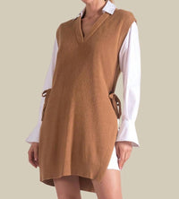 Elan - Sweater V-neck Dress