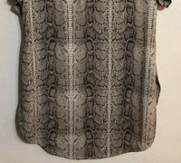 L&B - Women's Snake Skin Keyhole Tunic