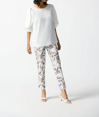Joseph Ribkoff - Scoopneck Blouse With Pleated Sleeves