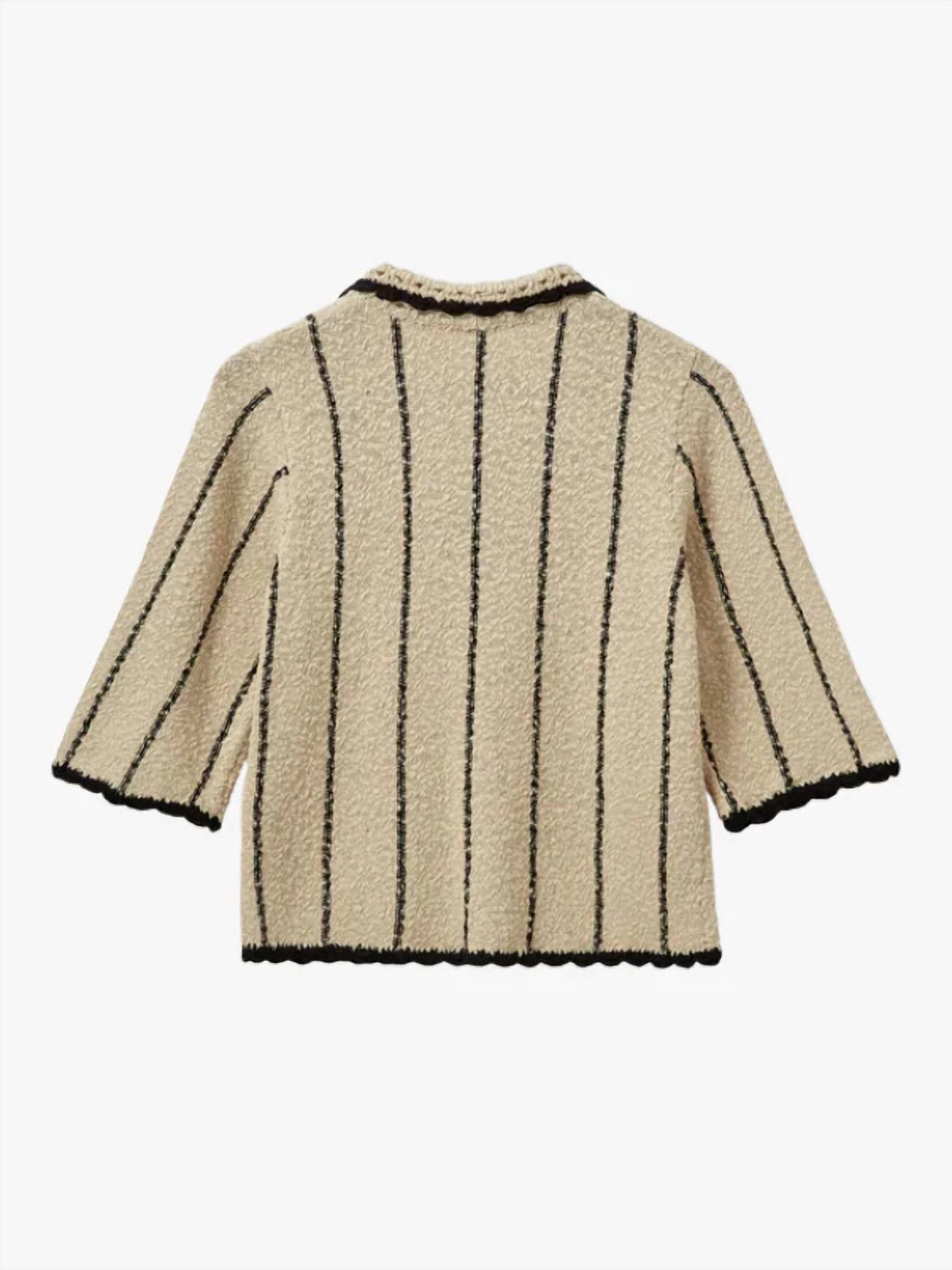 The Garment - April Crochet Polo Top