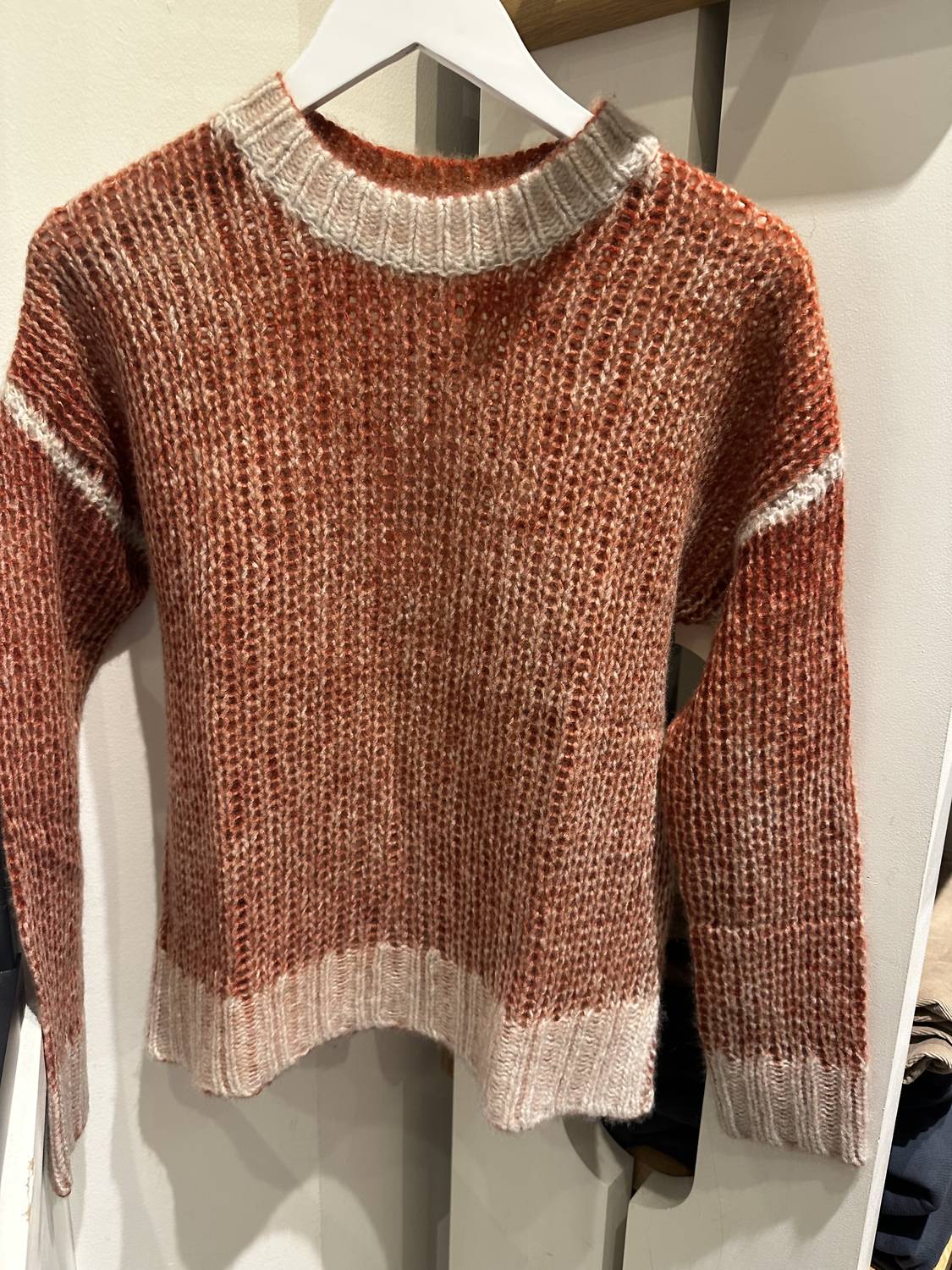 Autumn Cashmere - Women's Inked Open Crew Neck Sweater