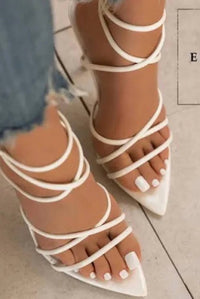 Cape Robbin - Women's Ada Strappy Pointy Toe Heels