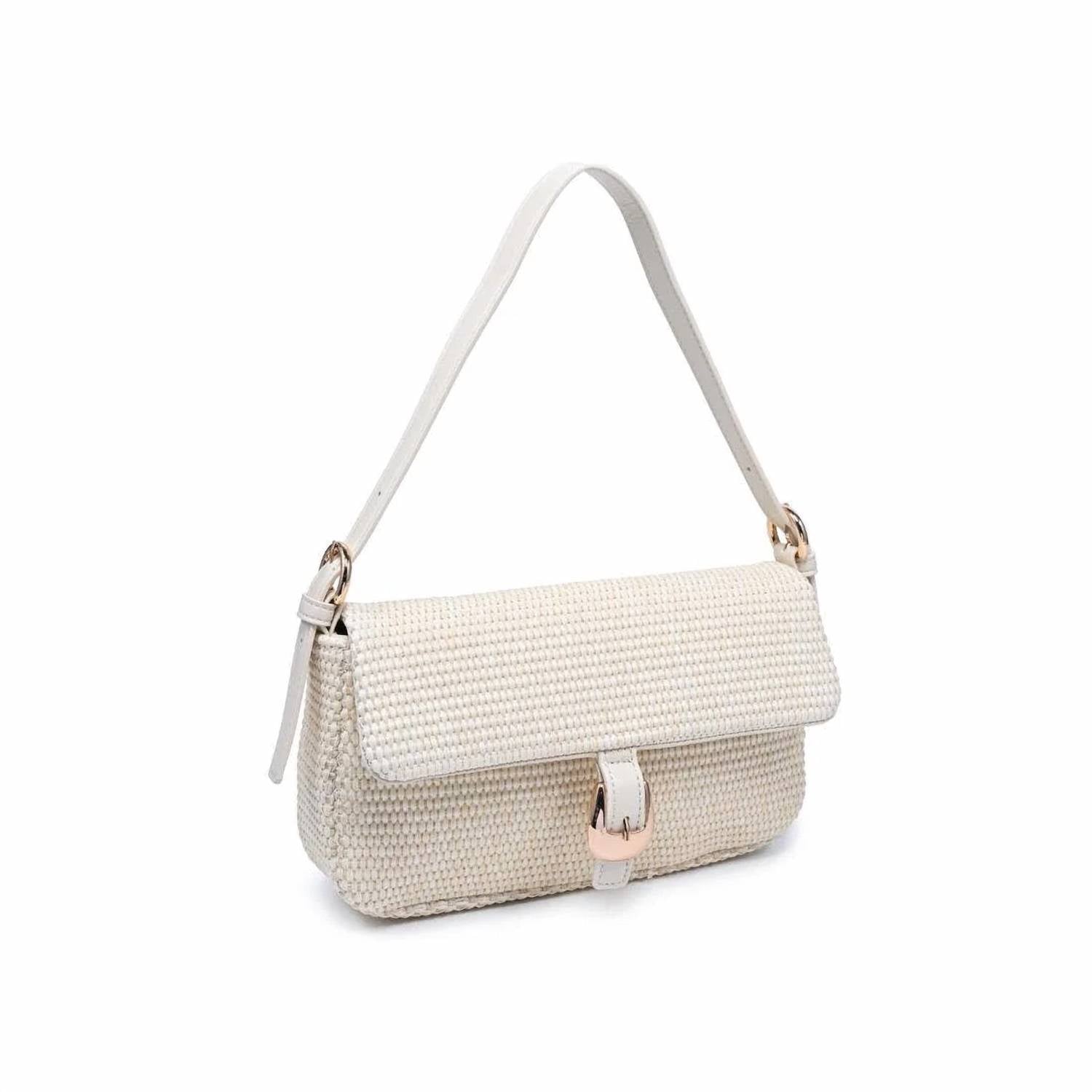 Urban Expressions - Women's Gloria Straw Crossbody Bag