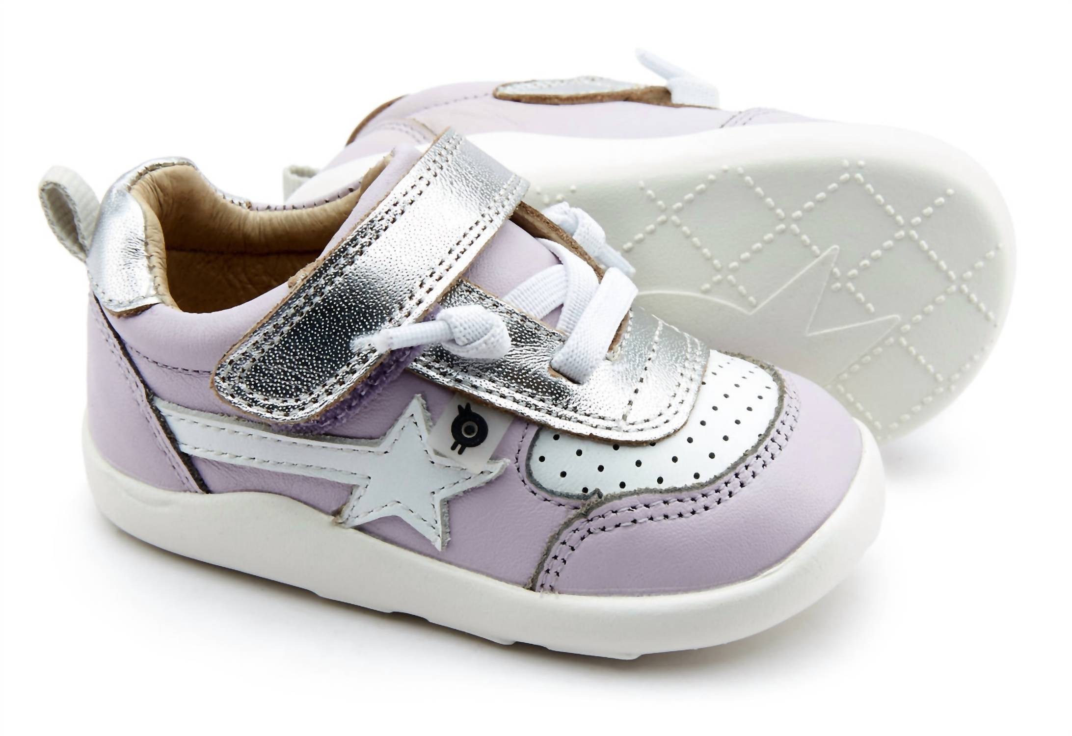 OLDSOLES Girl's Ground Work Sneakers in lilium snow silver - kids' sneaker - view 4