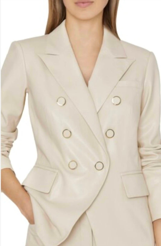 Milly - Inez Vegan Leather Blazer